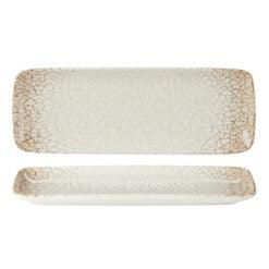 Pack Size 6 - Fusion by Academy Scorched Rect Platter 30 x 11cm 12 x 4" - 23151630