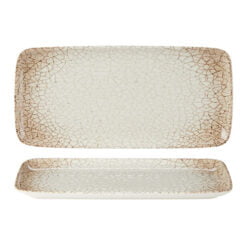 Pack Size 6 - Fusion by Academy Scorched Rect Platter 34 x 16cm 13 x 6" - 23151635
