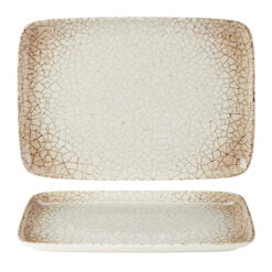 Pack Size 6 - Fusion by Academy Scorched Rect Platter 33 x 23cm 13 x 9" - 23151637