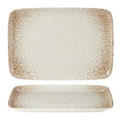 Pack Size 6 - Fusion by Academy Scorched Rect Platter 33 x 23cm 13 x 9" - 23151637