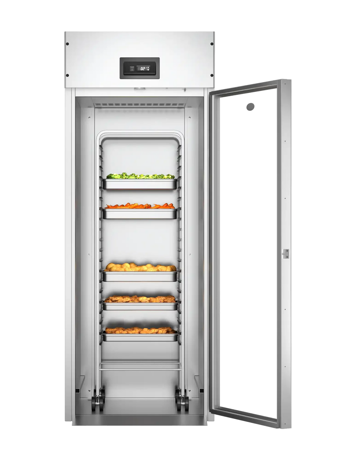 Foster GRL1H: 1205 Ltr Gastronorm Roll In Refrigerator 24-123 Glass Door 24-123