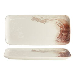 Pack Size 6 - Fusion by Academy Palette Rect Platter 34 x 16cm 13 x 6" - 30151635