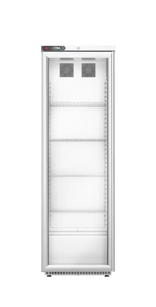 Foster XR415G: 410L Glass Door Cabinet Refrigerator (33-276) Left Hinge - JD Catering Equipment Solutions Ltd