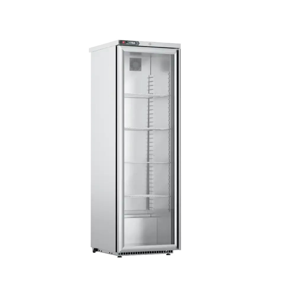 Foster XR415G: 410L Glass Door Cabinet Refrigerator (33-276) Left Hinge - JD Catering Equipment Solutions Ltd