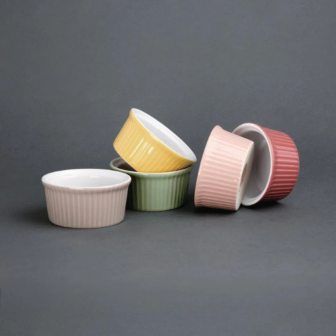 DC808 Olympia Pastel Ramekin Red 145ml (Pack of 12) - JD Catering Equipment Solutions Ltd