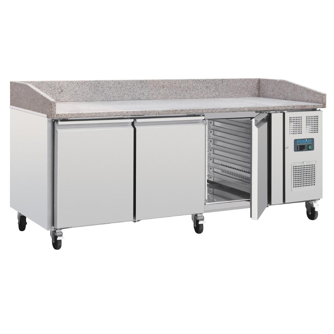 UA082 Polar U-Series Bakery Counter Fridge with Granite Top 634Ltr