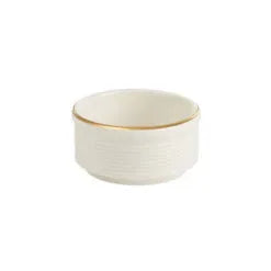 Pack Size 6 - Porland Academy Line Gold Band Dip Pot 6cm - 355806GB