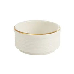 Pack Size 6 - Porland Academy Line Gold Band Jam Pot 8cm - 355808GB