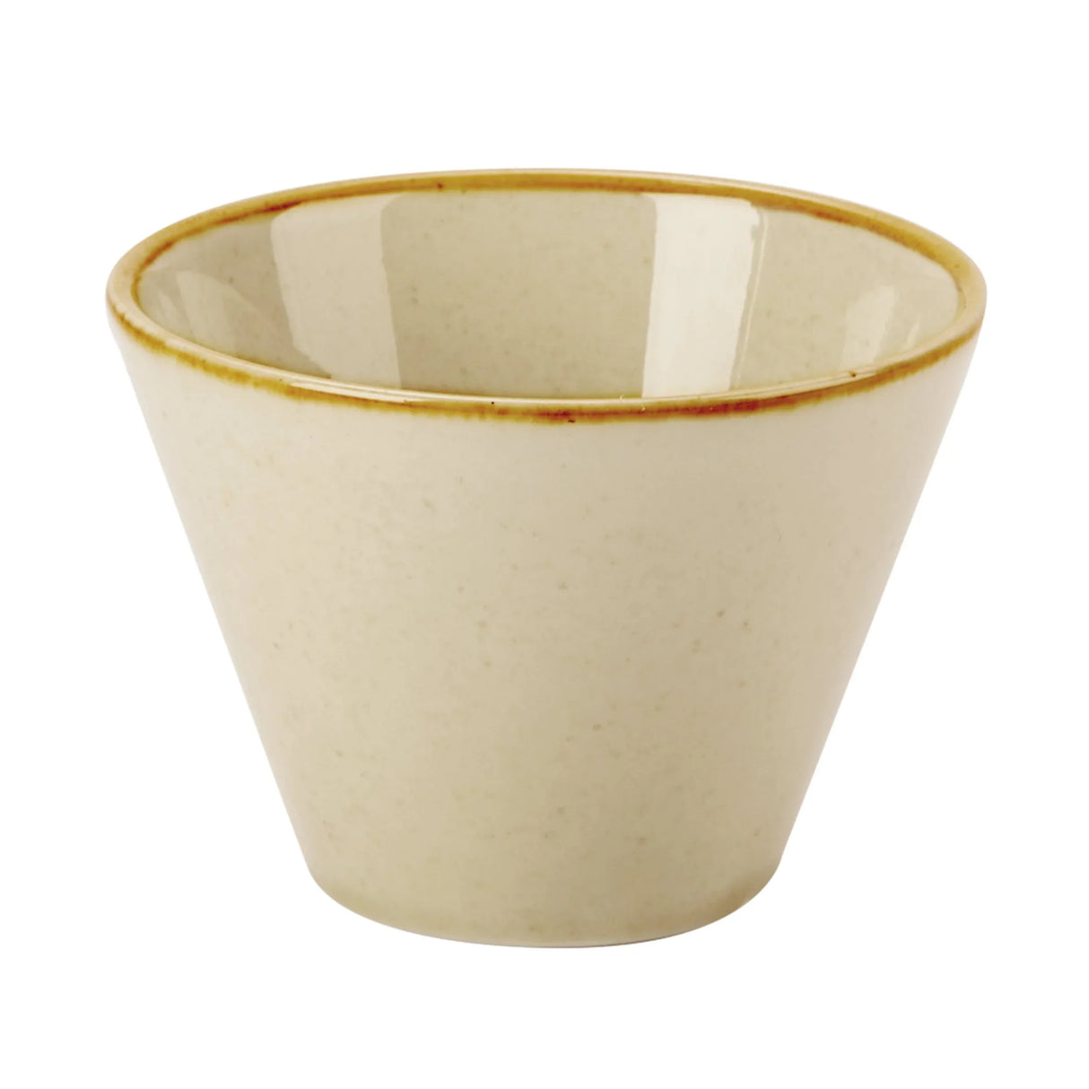 Seasons Wheat Conic Bowl 5.5cm/2.25" 5cl/1.75oz 368206WH Pack Size 6 - JD Catering Equipment Solutions Ltd
