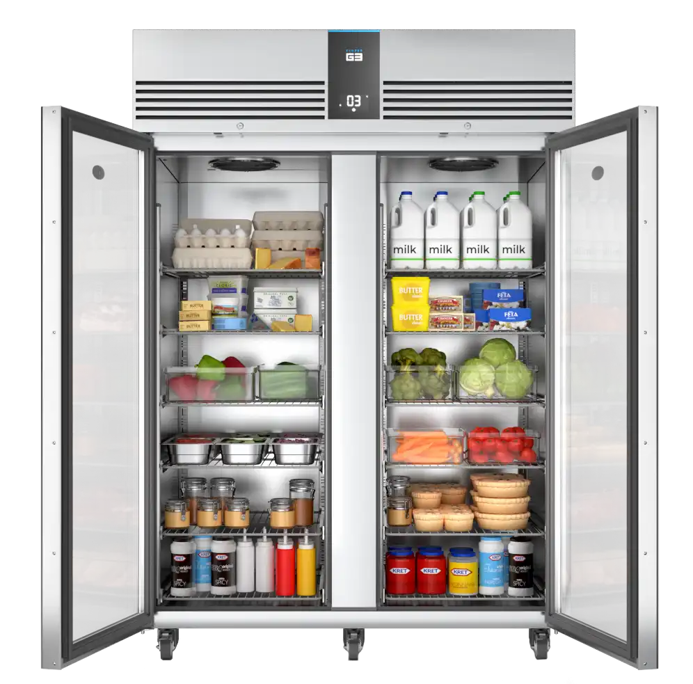 Foster EcoPro G3 EP1440G 41-495 Double Glass Door Cabinet Fridge