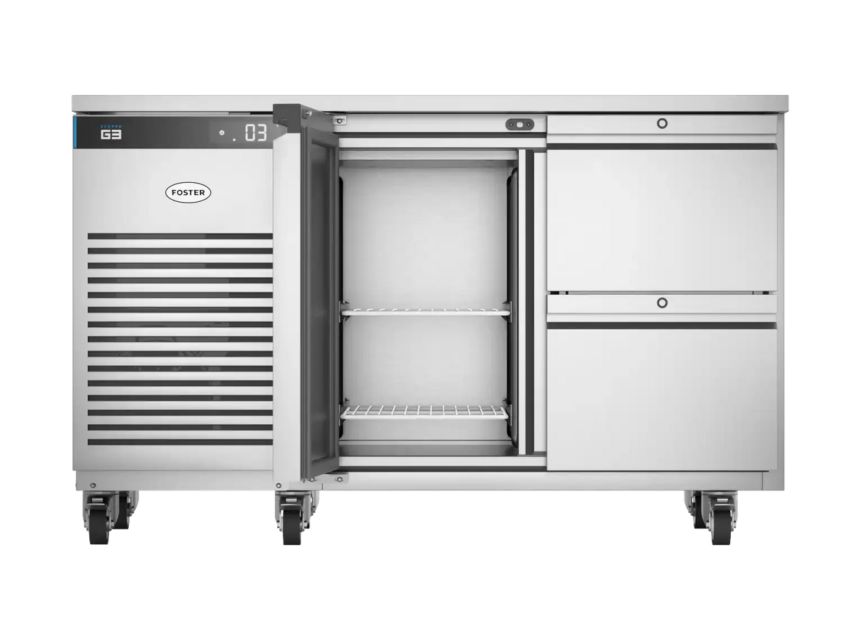 Foster EP1/2H: 280 Ltr Counter Refrigerator 43-140 Half drawers