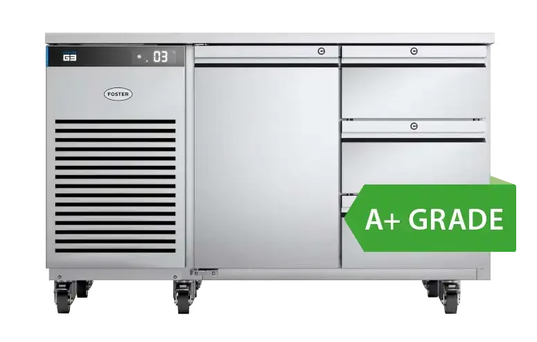 Foster EP1/2H: 280 Ltr Counter Refrigerator 43-148 - 1 x triple drawer