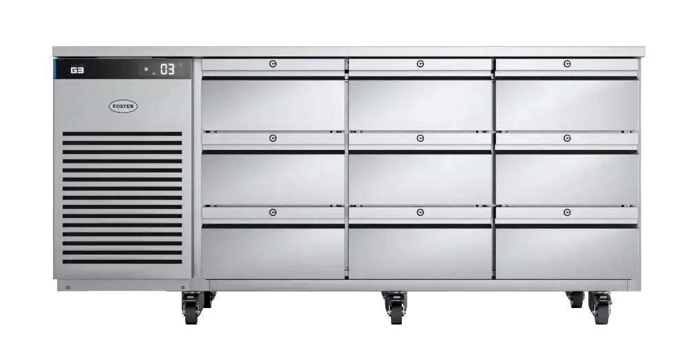 Foster EP1/3H: 435 Ltr Counter Refrigerator 43-232 Drawers