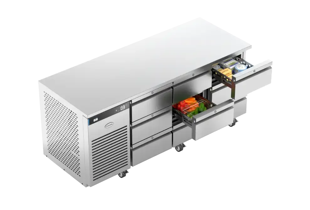 Foster EP1/3H: 435 Ltr Counter Refrigerator 43-232 Drawers