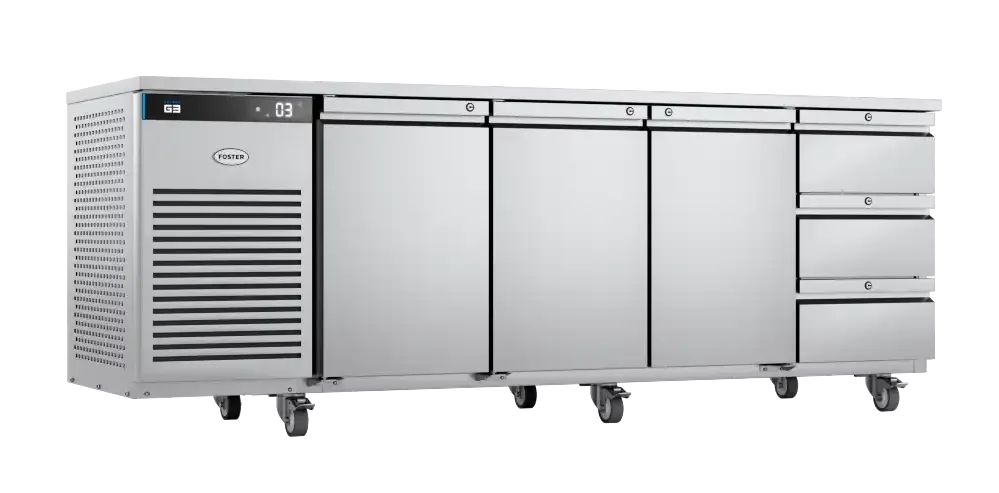 Foster EP1/4H: 435 Ltr Counter Refrigerator 43-322 3xdrawers