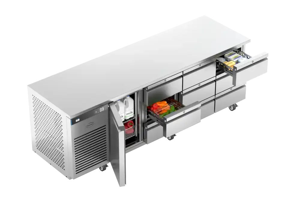 Foster EP1/4H: 435 Ltr Counter Refrigerator 43-330 9xdrawers