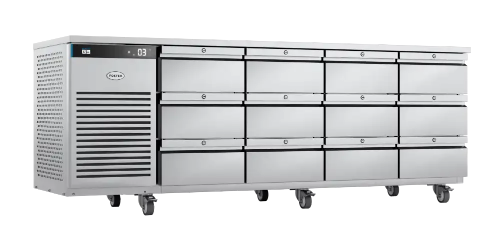 Foster EP1/4H: 435 Ltr Counter Refrigerator 43-334 12xDrawers