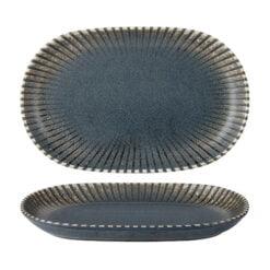 Pack Size 6 - Fusion by Academy Flint Oval Platter 28 x 18cm 11 x 7" - 47143028