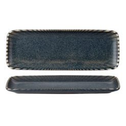 Pack Size 6 - Fusion by Academy Flint Rect Platter 30 x 11cm 12 x 4" - 57151630
