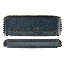 Pack Size 6 - Fusion by Academy Flint Rect Platter 30 x 11cm 12 x 4" - 57151630