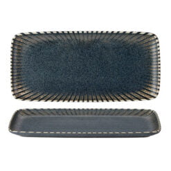 Pack Size 6 - Fusion by Academy Flint Rect Platter 34 x 16cm 13 x 6" - 57151635