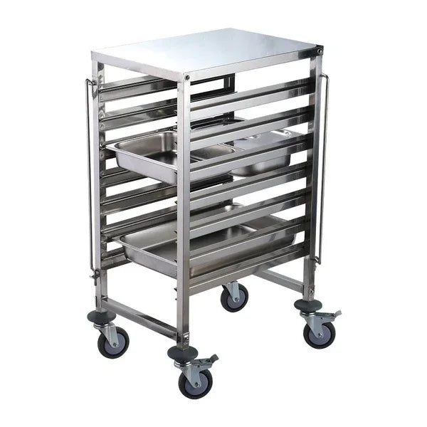HEG370 Connecta Self Assembly Gastronorm Trolley - 7 Tier with worktop