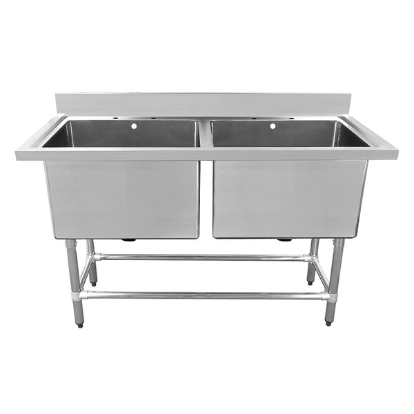 Connecta Pot Wash Sink Unit - Double Bowl HEG584