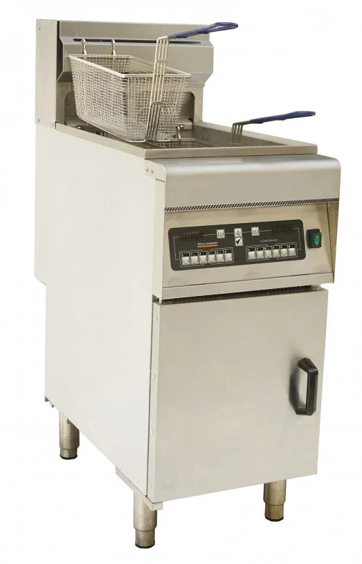 CHEFSRANGE DF28LD - 28 LTR SINGLE TANK ELECTRIC FRYER WITH COMPUTER CONTROL - JD Catering Equipment Solutions Ltd