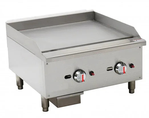 CHEFSRANGE EGG24S - 24" GAS GRIDDLE - SMOOTH PLATE - JD Catering Equipment Solutions Ltd
