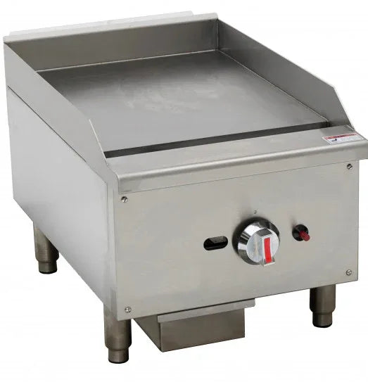 CHEFSRANGE EGG16S - 16" GAS GRIDDLE - SMOOTH PLATE - JD Catering Equipment Solutions Ltd