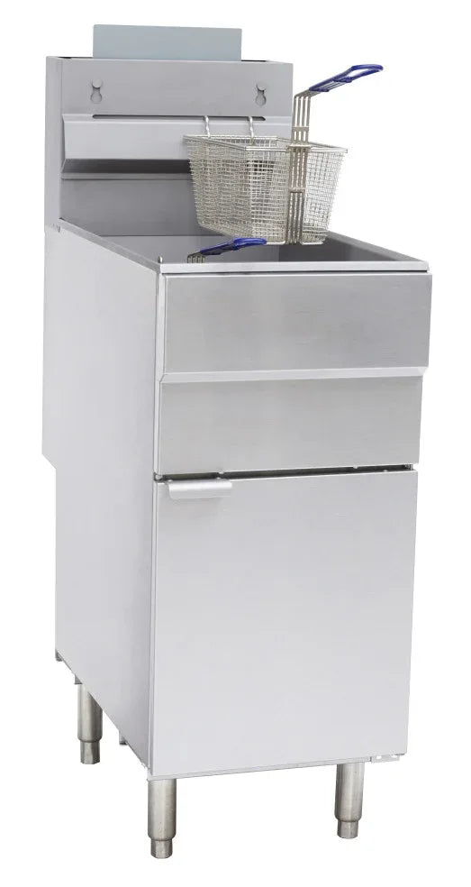 CHEFSRANGE GF90 - 22 LTR SINGLE TANK GAS FRYER (3 BURNER) - JD Catering Equipment Solutions Ltd