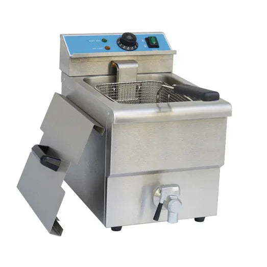 CHEFSRANGE DF-8T/3 - 8 LTR COUNTER TOP ELECTRIC FRYER - JD Catering Equipment Solutions Ltd