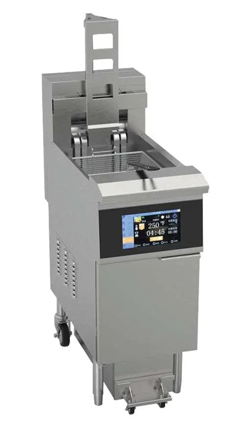 CHEFSRANGE ECEH126L - SINGLE TANK 21.5 LTR ELECTRIC FILTRATION FRYER & BASKET LIFT - JD Catering Equipment Solutions Ltd