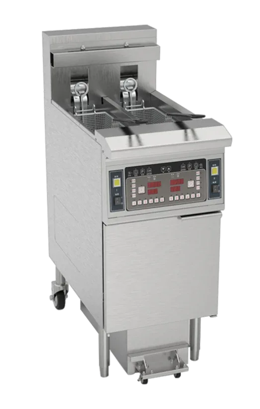 CHEFSRANGE OFE213 - TWIN TANK 11.5+11.5 LTR ELECTRIC FILTRATION FRYER - JD Catering Equipment Solutions Ltd