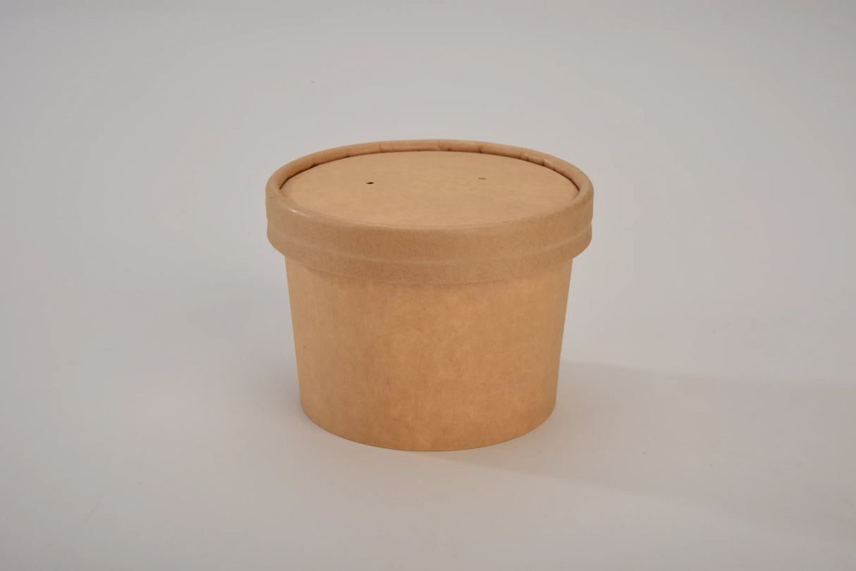 FP-SOUP8K 8oz Soup Pot - Kraft (500 per ctn) - No Lid
