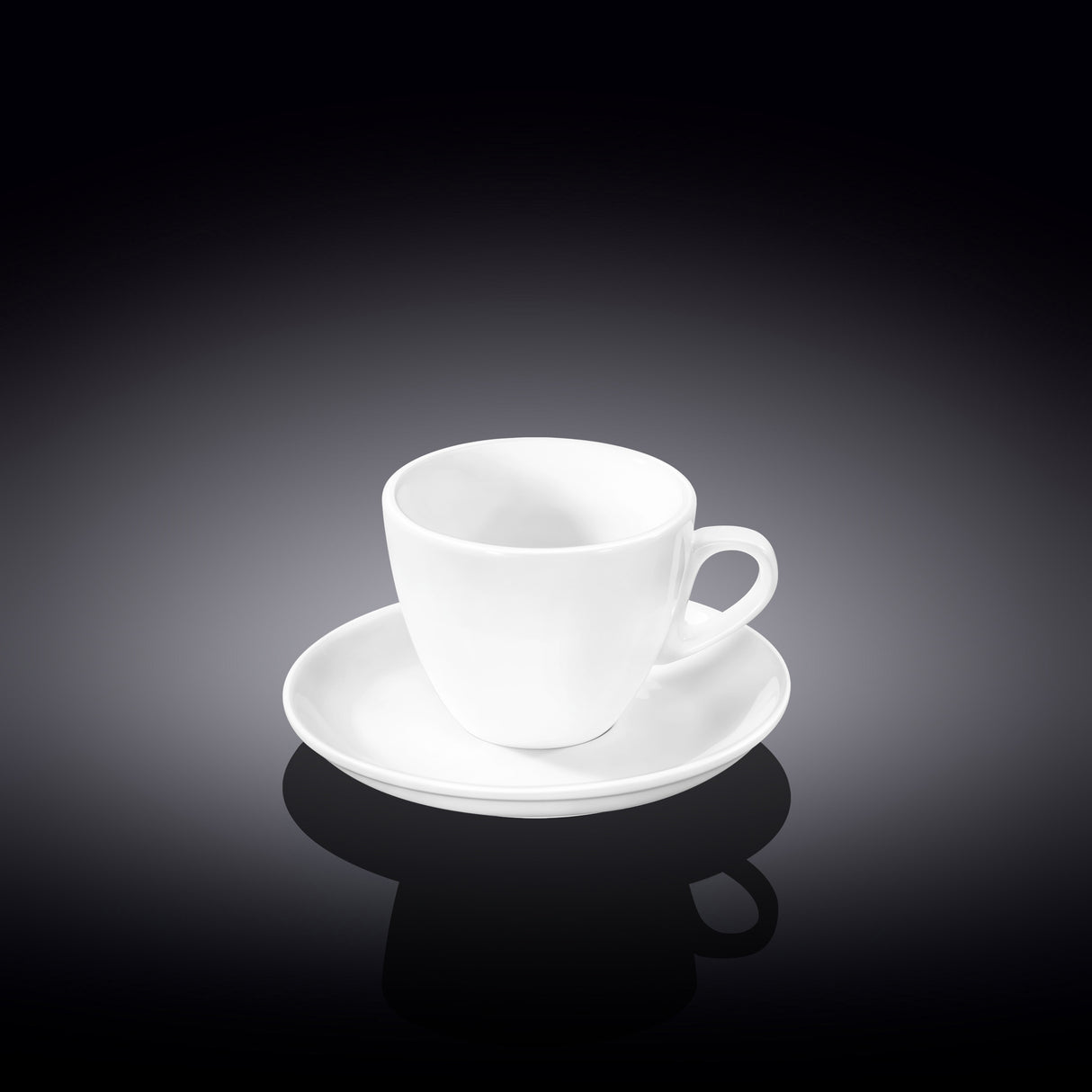 Wilmax Coffee Cup & Saucer 75ml – Pack of 6 by Wilmax