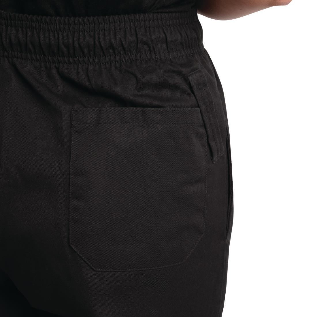 A029T-M Whites EasyFit Trousers Teflon Black M - JD Catering Equipment Solutions Ltd