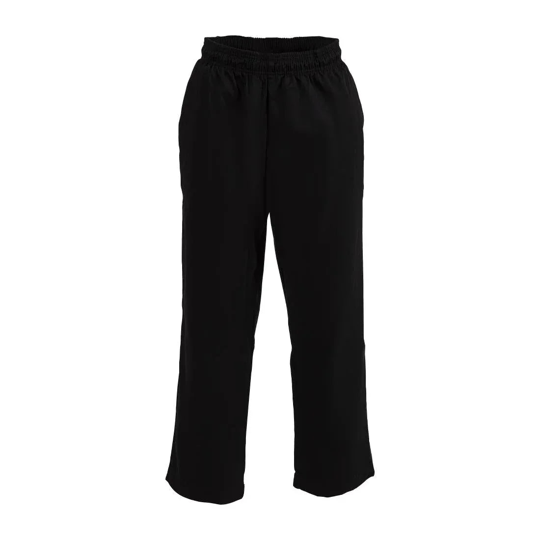 A029T-M Whites EasyFit Trousers Teflon Black M - JD Catering Equipment Solutions Ltd
