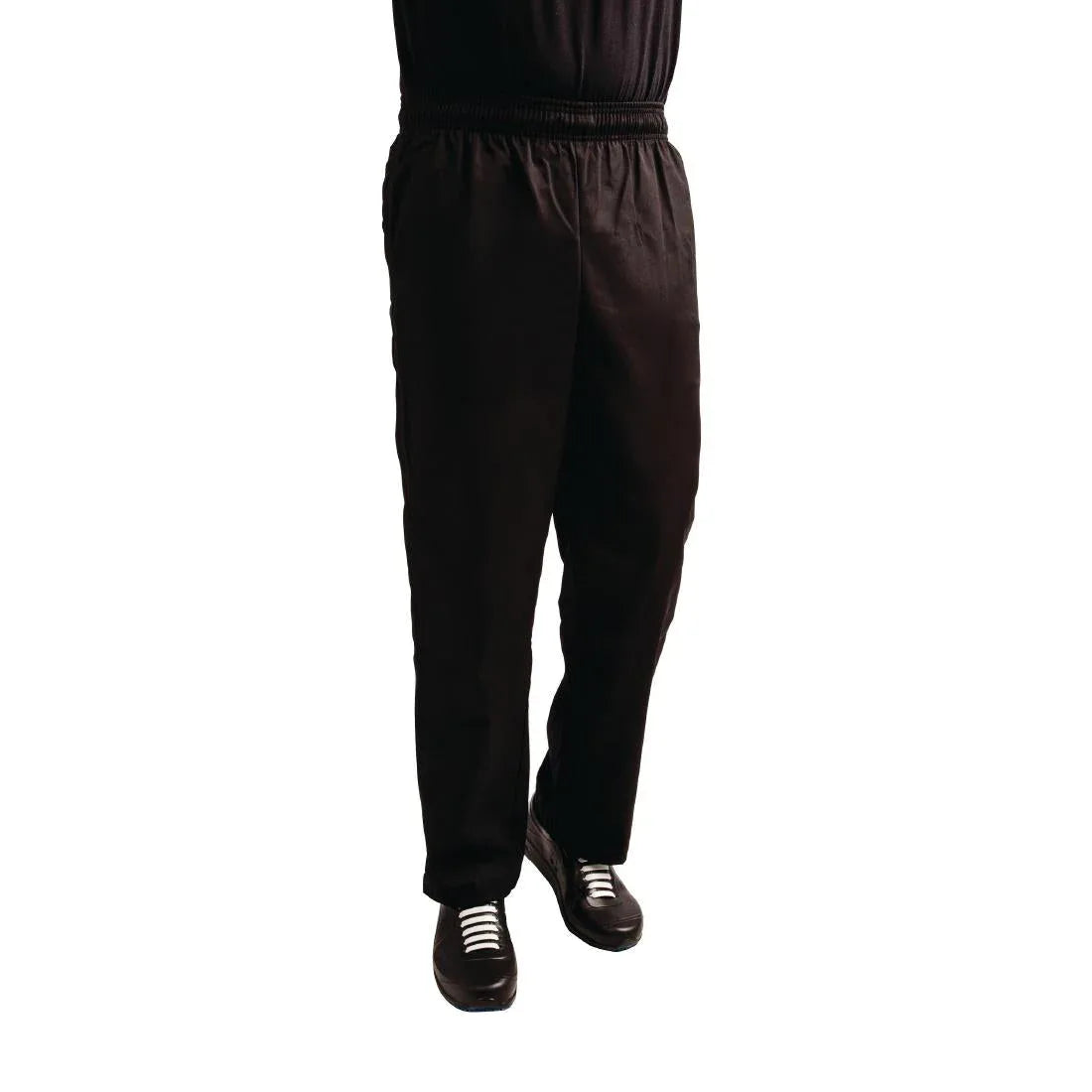 A029T-M Whites EasyFit Trousers Teflon Black M - JD Catering Equipment Solutions Ltd