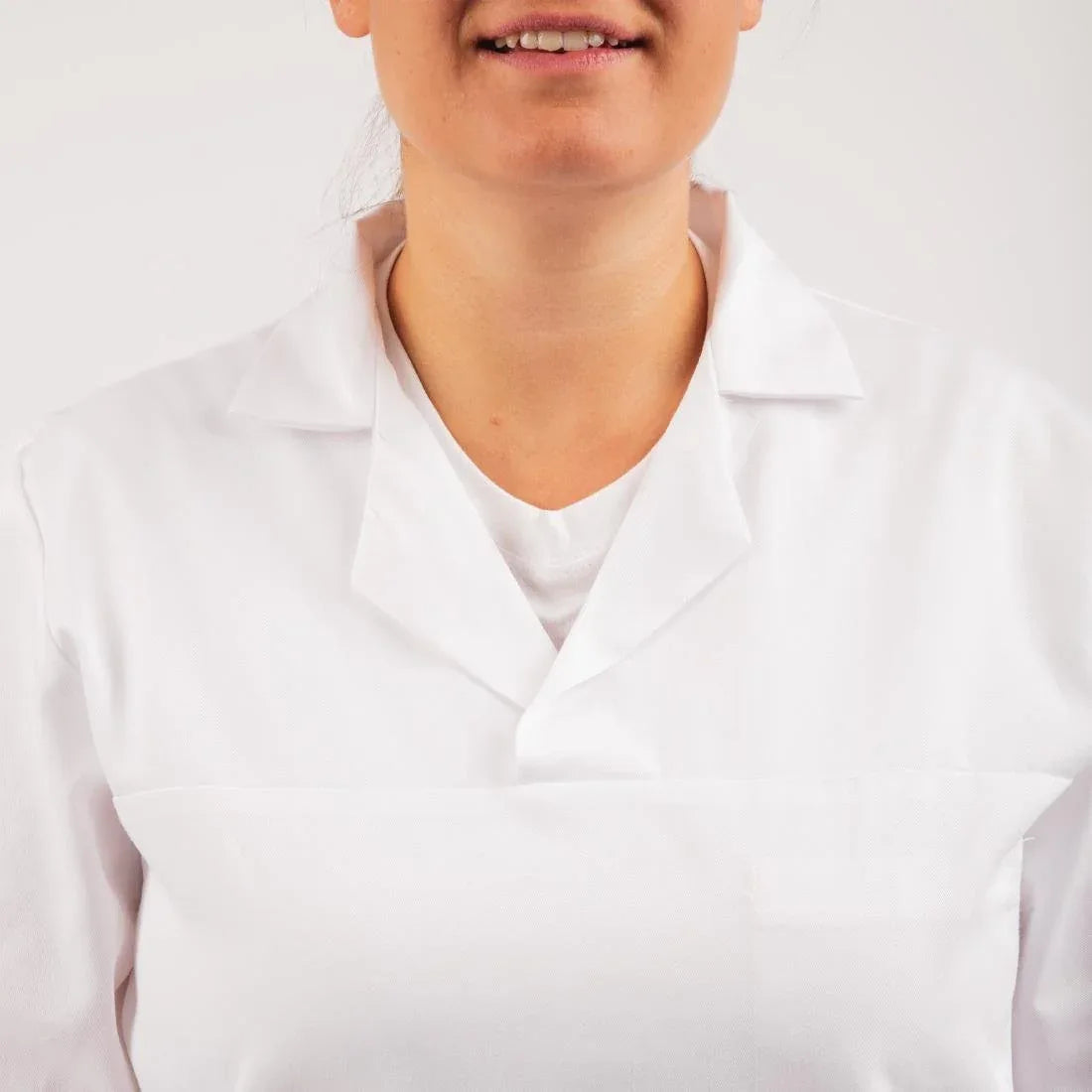 A102-XL Unisex Bakers Shirt White XL - JD Catering Equipment Solutions Ltd