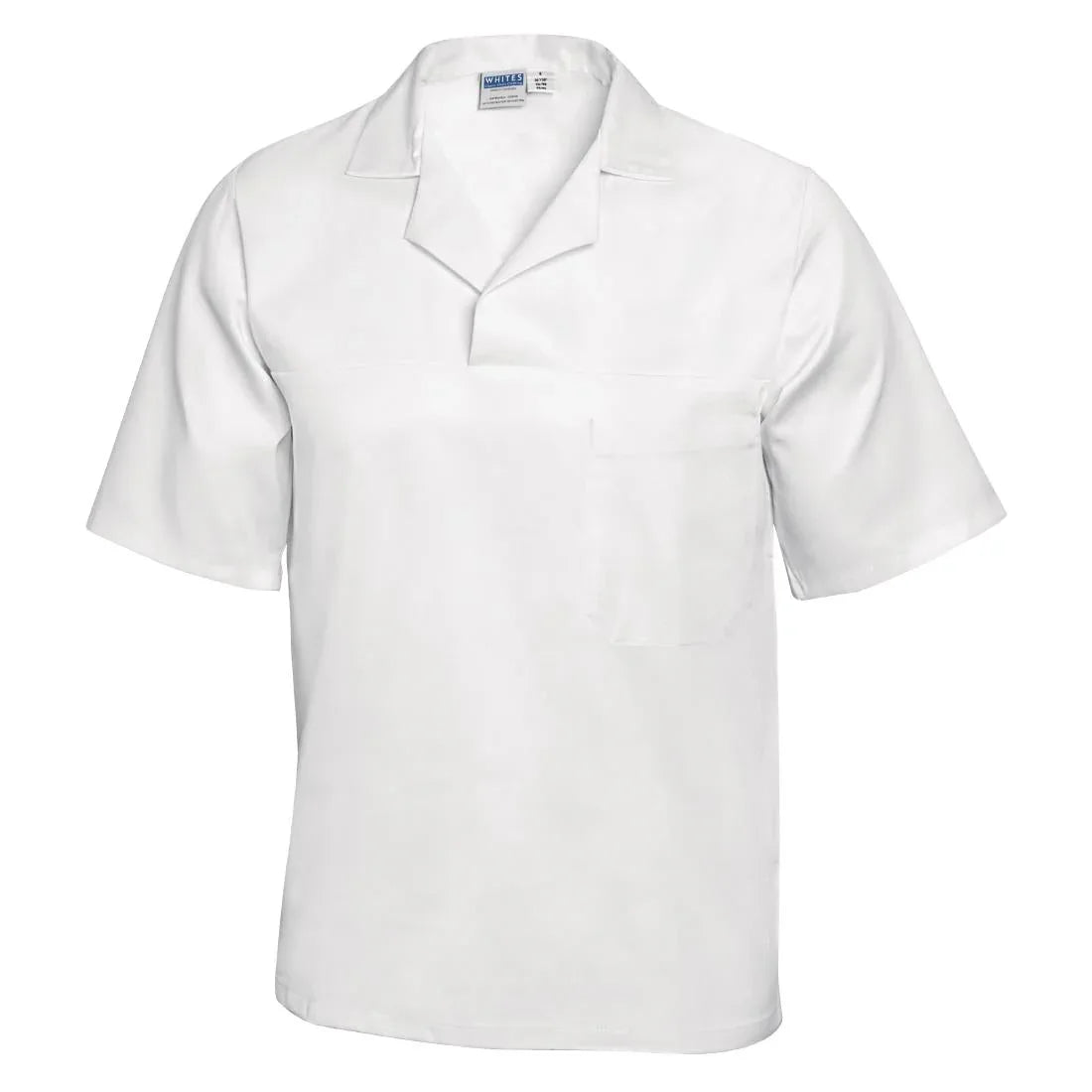 A102-XL Unisex Bakers Shirt White XL - JD Catering Equipment Solutions Ltd