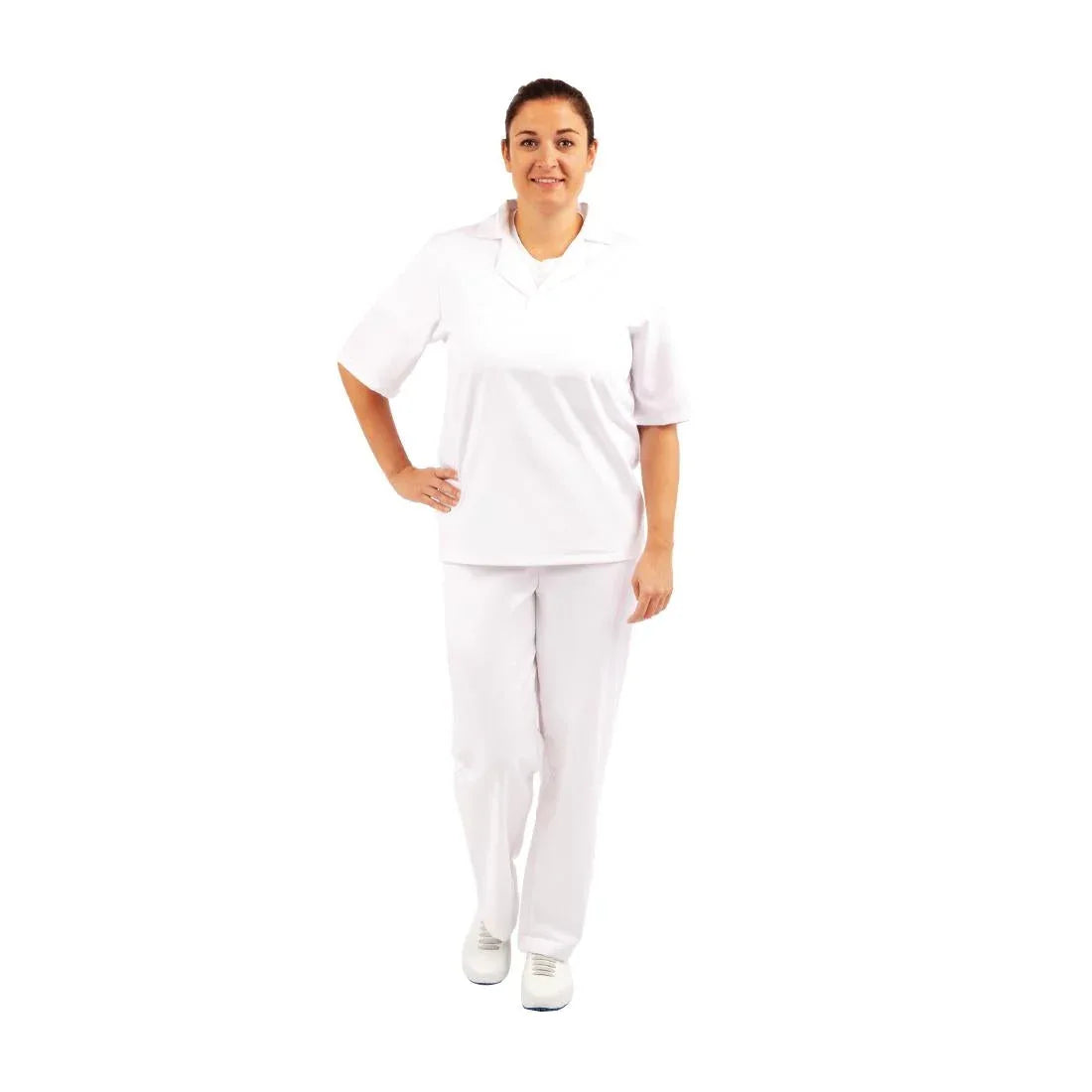A102-XL Unisex Bakers Shirt White XL - JD Catering Equipment Solutions Ltd