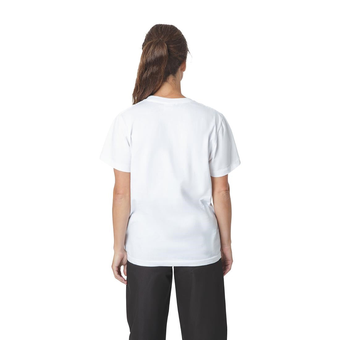 A103-M Unisex Chef T-Shirt White M JD Catering Equipment Solutions Ltd