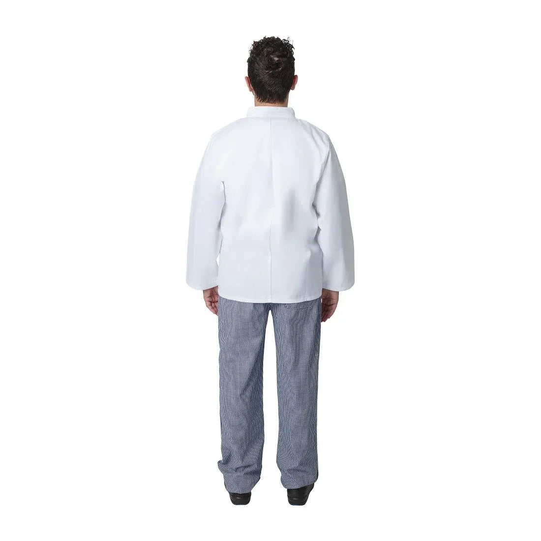 A134 Whites Vegas Unisex Chefs Jacket Long Sleeve White - JD Catering Equipment Solutions Ltd
