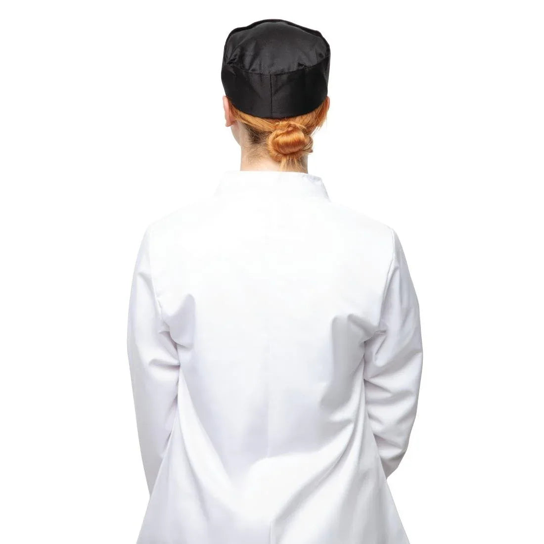 A206 Whites Chef Skull Cap Polycotton Black - JD Catering Equipment Solutions Ltd