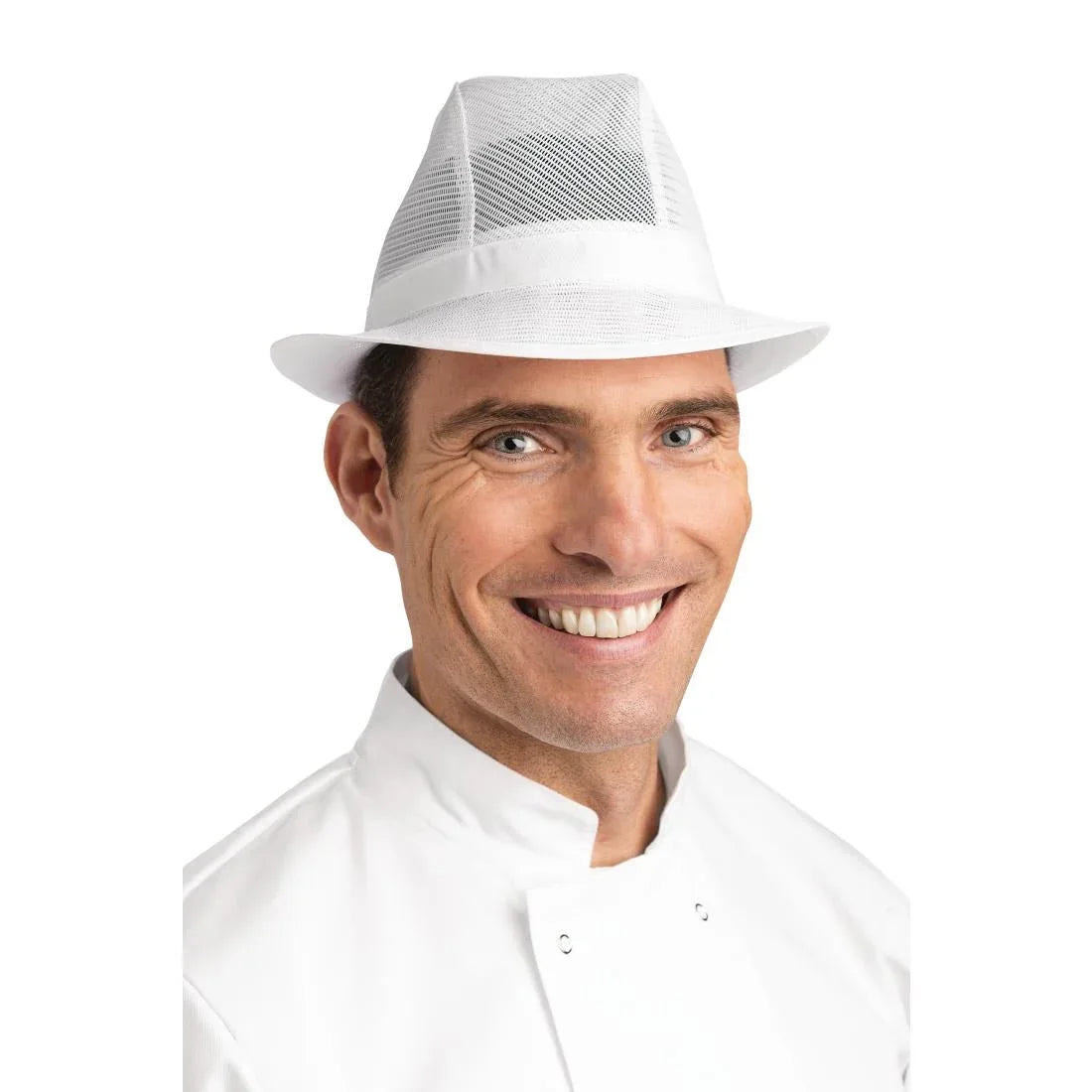 A214-M Trilby Hat White M - JD Catering Equipment Solutions Ltd