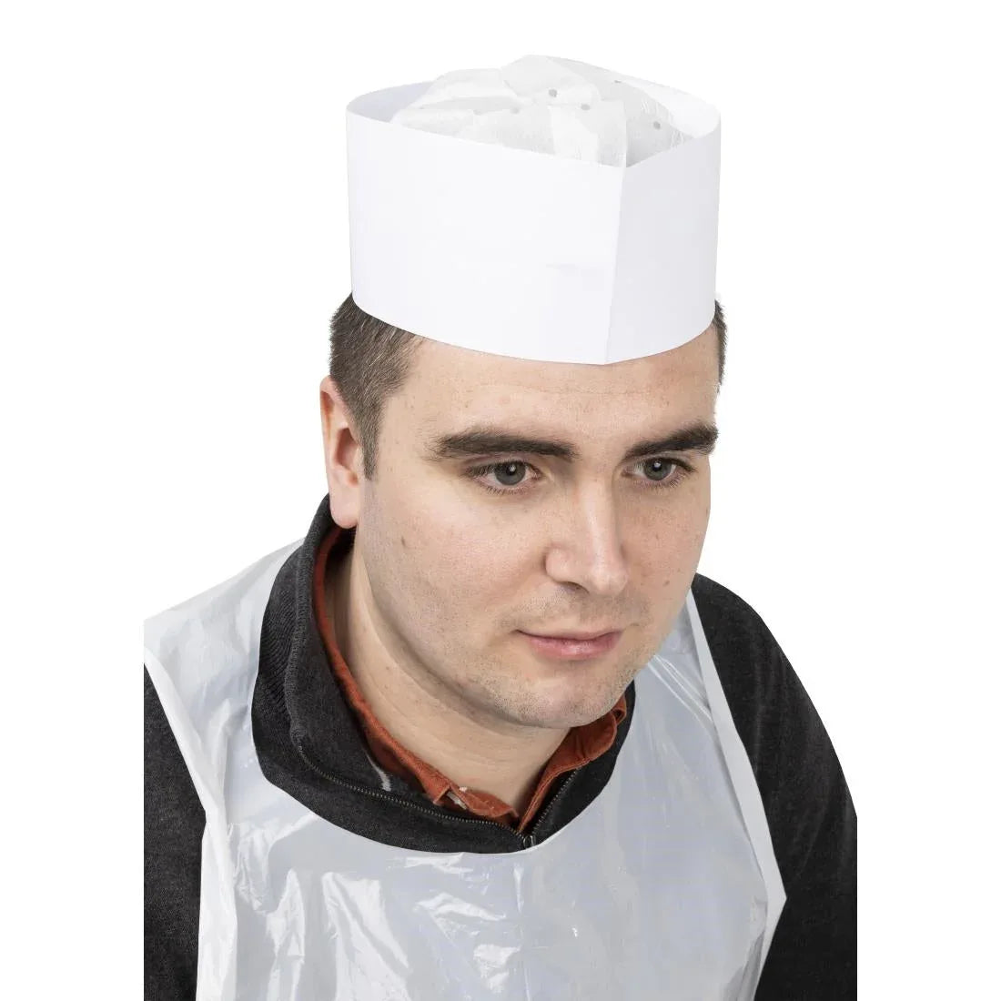 A255 eGreen Disposable Forage Hat White (Pack of 100) - JD Catering Equipment Solutions Ltd