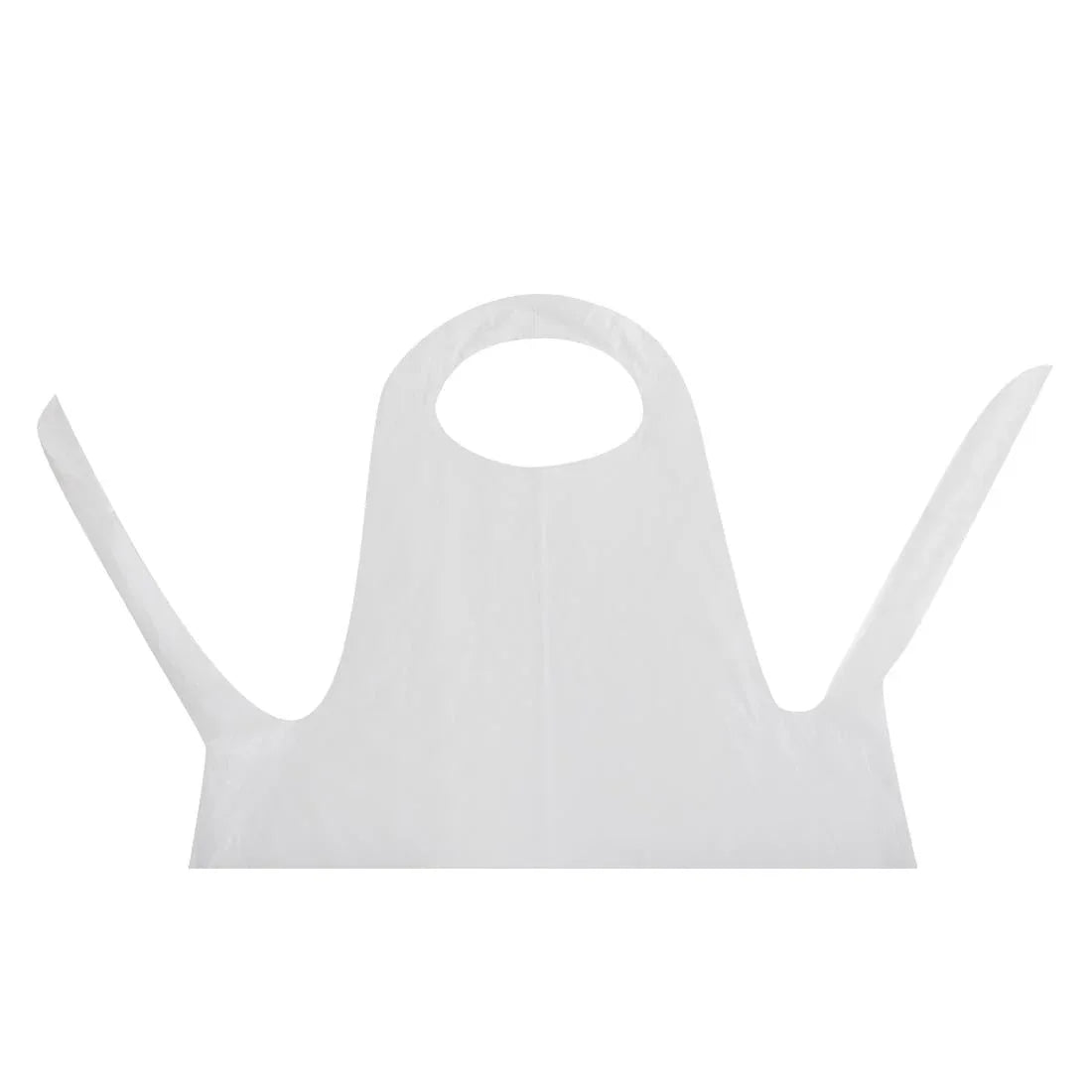 A310 Disposable Polythene Bib Aprons 14.5 Micron White (Pack of 100) - JD Catering Equipment Solutions Ltd
