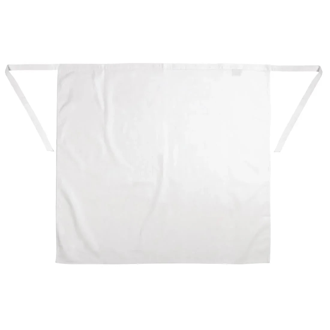 A501 Whites Regular Waist Apron White - JD Catering Equipment Solutions Ltd