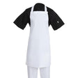 A521 Whites Bib Apron Polycotton White JD Catering Equipment Solutions Ltd